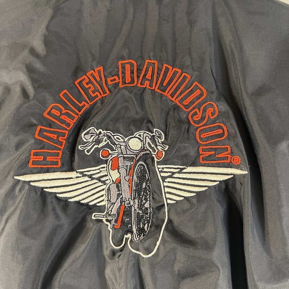 Harley Davidson Jacket Baby Boy Size 24 Months Black Zipper Nylon Lightweight - Picture 5 of 8